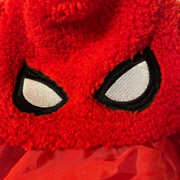 Marvel Baby Fleece Spiderman Hoodie in Red Size 12 Months - Picture 3 of 8